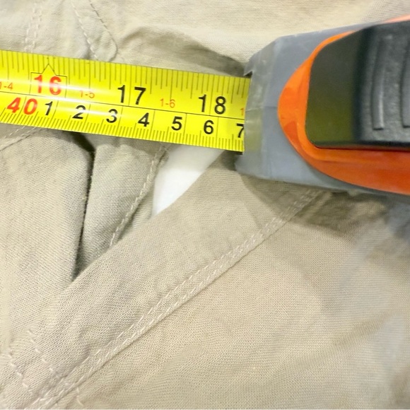 JKT NYC Jakett Khaki/ Green Utility Military Jacket Cotton/leather Trim S - Picture 7 of 13